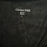 Garnet Hill  Women’s 3/4 sleeve Floral dress size large black white Photo 6