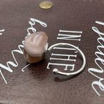 Handcrafted Purple Striped Oregon Coast Tumbled Agate Gemstone Open Back Ring Photo 7