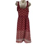 Tucker NYC Silk Shoulder Tie Camisole Sun Dress Clay Orange Size S Photo 8