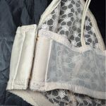 Victoria's Secret LUXE Starburst Unlined Wired Plunge Bra Champagne Embroidered Photo 7