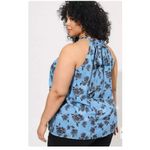 Torrid Floral Clip Chiffon Mock Neck Halter Size 1X Photo 1