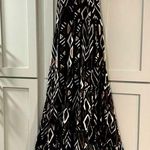 Loose Lucy’s 100% Cotton High Low Full Skirt Backless Dress in Geometric Pattern Black Size M Photo 0