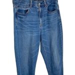 American Eagle  Mom Jean Womens Denim Jeans Medium Wash Size 6 High Rise Photo 1