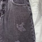 PacSun Black Ripped Denim Skirt Photo 3