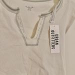 Urban Outfitters NWT Out From Under  Cream & Sage Green Crop Top M/L Photo 3