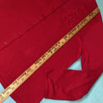 Karen Scott  knit sweater cardigan button up embroidered beaded sequins size L Photo 4