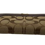Coach Signature Canvas Zip Around Wallet Photo 3