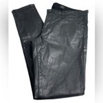 AG Adriano Goldschmied  Black Coated Wax Skinny‎ Legging Jeans Sz 32 Faux Leather Photo 4