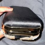 Frame Clutch Small-gold Bead Applique Jewel gold Metal  lift-clasp closure. Photo 7