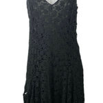 Ralph Lauren Polo Black Floral Lace Sleeveless Cami Camisole Midi A-Line Dress M Photo 0
