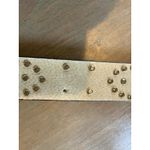 Leather Belt Western Concho Turquoise Studs Buckle Decoration Sz M Please Read Black Photo 10