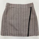 J.Crew New  Tweed Faux Wrap Mini Skirt E1665 Black Pink Size 4 Photo 8