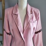 Saint Genies Pink Chain Accent Blazer Jacket Dress Size 6 Photo 2