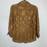 Coldwater Creek  Rust Sheer Metallic Copper Sz Medium Photo 5