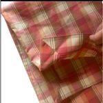 Pendleton Originals Plaid Broad Pants 100% Cotton Pink Orange Yellow Women's 16 Photo 2