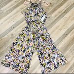 London Times NWT Blossom Print Jumpsuit sz 4 Photo 2