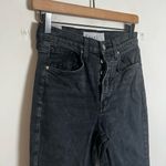 Frank & Eileen - Monaghan Fray Hem Denim Jeans Italian Vintage Mom Jean Black Photo 2