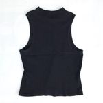 Vintage Y2K Wet Seal 90s Black Ribbed Knit Crop Tank Sz Medium Photo 4