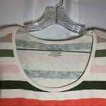 Time & Tru Cream/Multicolor Striped Short Sleeve Tee size XXXL Photo 2