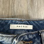 PacSun Mom High Rise Light Wash Distressed Straight Leg Cropped Jeans Size 25 Photo 5