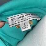St. John Retail $500 RARE  Collection By Marie Gray Womens Teal Jacket Size P Photo 8