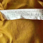 ZARA M Womens Mustard Yellow Long Sleeve Ruffle Split Sleeve Top Fall Shirt Photo 7