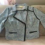 Tweed blazer VERY DRESSY 💙🤍🖤 Blue Size 16W Photo 2