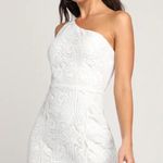 Lulus White Fitted Dress Photo 0