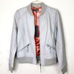 Michael Stars grey leather Moto jacket Photo 0