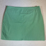 Versona Modern Women's Green Pinstripe Skort Size 8 Photo 0