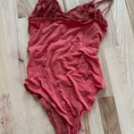 Boutique  Lace Salmon Bodysuit Photo 2