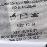 Gothic Black torn shredded look Dress with White Cross Pattern Size L Photo 13