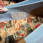 UIN Valencia Knitted Ballet Designed Slip On Shoe Size 10 Blue Photo 3