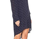 Anthropologie Cloth & Stone Cold Shoulder Swing Dress in True Navy - XS Photo 0
