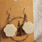 Handmade Resin Beautiful Beacons Pastel Pink And Blue Paw Print Earrings Photo 2