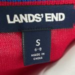 Lands End Christmas dog & wreath red sweater size small Photo 3