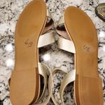 IDIFU strappy double cross Band silver gold Sandals 9.5 new Photo 5