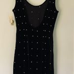 Nightway Vintage 80s Night Way Velvet Pearl Rhinestone Mini Dress Photo 4