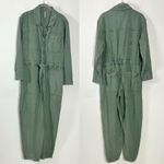 Free People  Grunge 90s Quinn Constructed Coveralls Jumpsuit Army Green Medium Photo 4