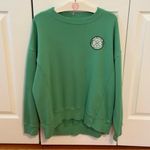 Aerie Perfect Crew Ice Cold Ski Resort Pullover in Green Photo 1