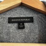 Banana Republic Milano-Stitch Knit Blazer Grey Open Front Jacket Size M Classic Photo 1