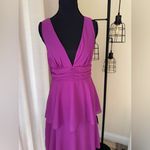 Lulus Celebration Time Purple Sleeveless Tiered Midi Dress Size Small Photo 4