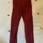 Athleta  maroon burgundy align soft workout leggings pockets medium Photo 5