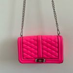Rebecca Minkoff Electric Pink Quilted Love Crossbody Leather Bag Photo 1