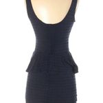 AQUA Navy Dress Eyelet Mini Dress Photo 1