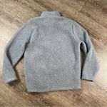 Vineyard Vines Fleece Women M Gray 1/2 Zip Mock Neck Pullover Sweater Warm Cozy Photo 5