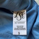 Love Shack Fancy Isla Embroidered Cotton Voile Blue Midi Dress Size S Photo 9