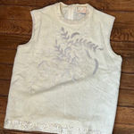 Women’s Vintage 1950s Angora wool formal festive beaded sweater size small Photo 0