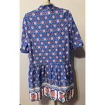 CUTE Pineapple Shirt Mini Dress Sz. XS Blue Photo 5