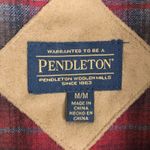 Pendleton Burgundy Zip Front Fleece Teddy Jacket Women's Size Medium Photo 6